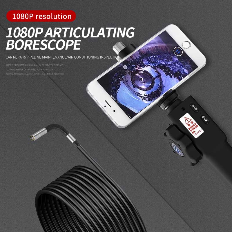 Camera Scope For Iphone 5.5MM 180° Articulating Endoscope CMOS Borescope For Iphone Camera Factory