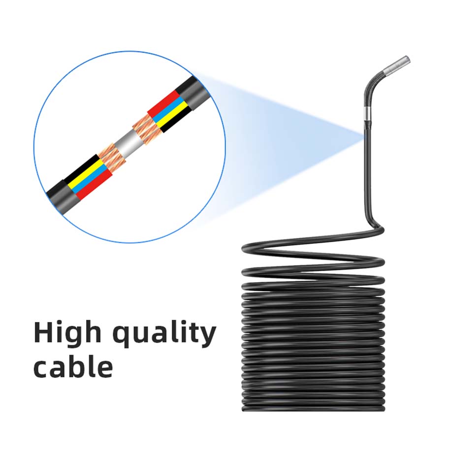 Borescope With Articulating Head 8.5mm High Temperature Protection Best Automotive Borescope Manufacturer