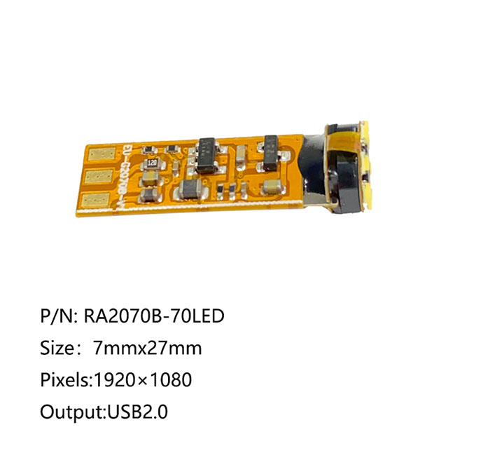 High Definition 1/5 CMOS USB2.0 RA2070B-70LED Mini Endoscope Camera Module Factory