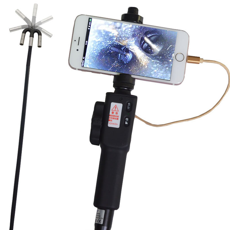 Camera Scope For Iphone 5.5MM 180° Articulating Endoscope CMOS Borescope For Iphone Camera Factory