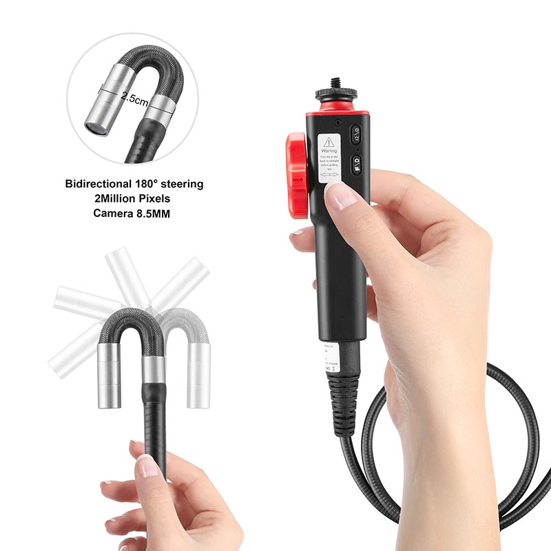 HD Borescope Inspection 8.5MM Endoscope Camera for Android 180° Articulating Endoscope Factory