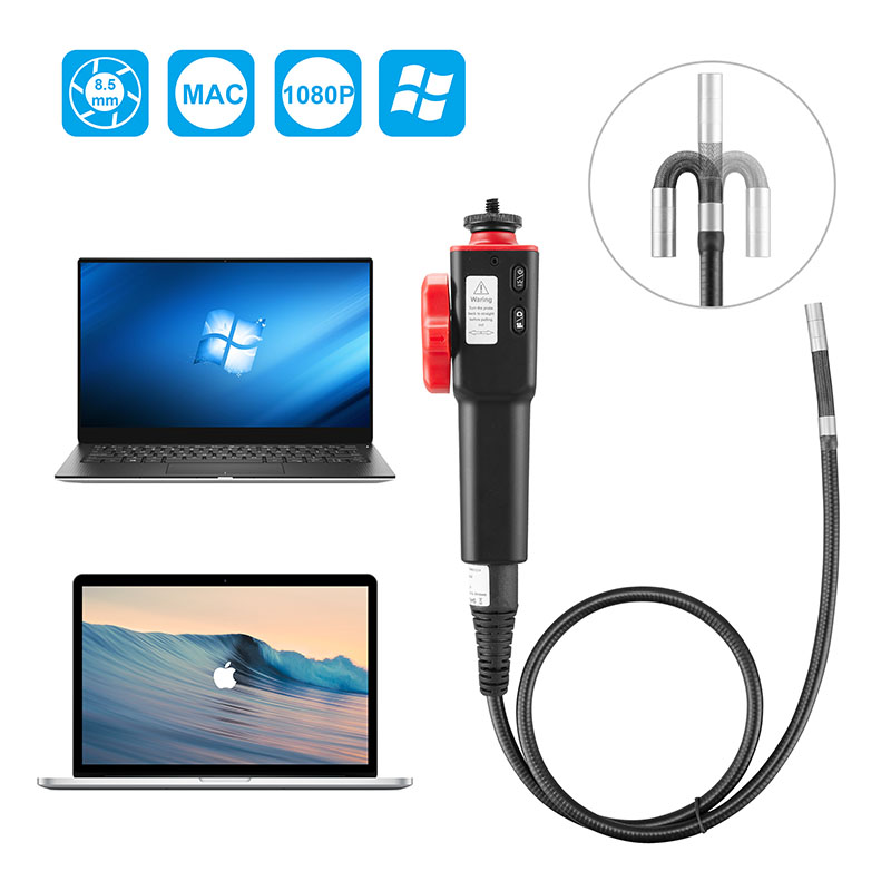 HD Borescope Inspection 8.5MM Endoscope Camera for Android 180° Articulating Endoscope Factory