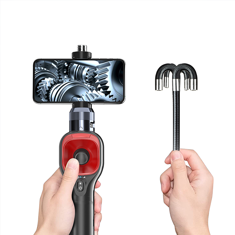 Ralcam 6.2Mm Ip67 Waterproof 360° Articulating Borescope Camera Four-Way Snake 1M Borescope Iphone Factory