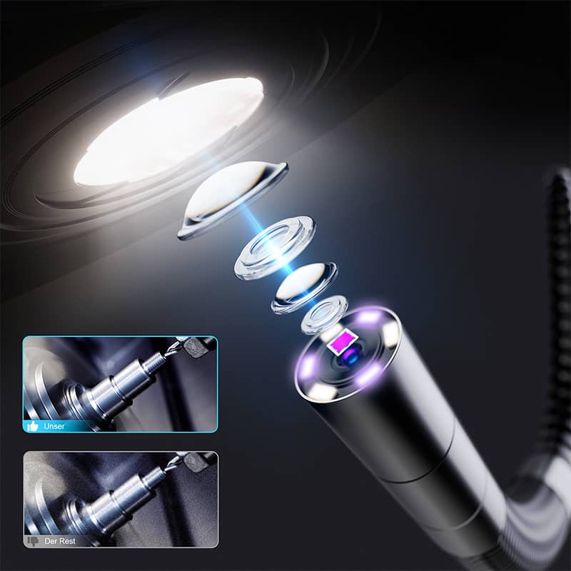 UV Leak & Crack Detection Inspection Borescope