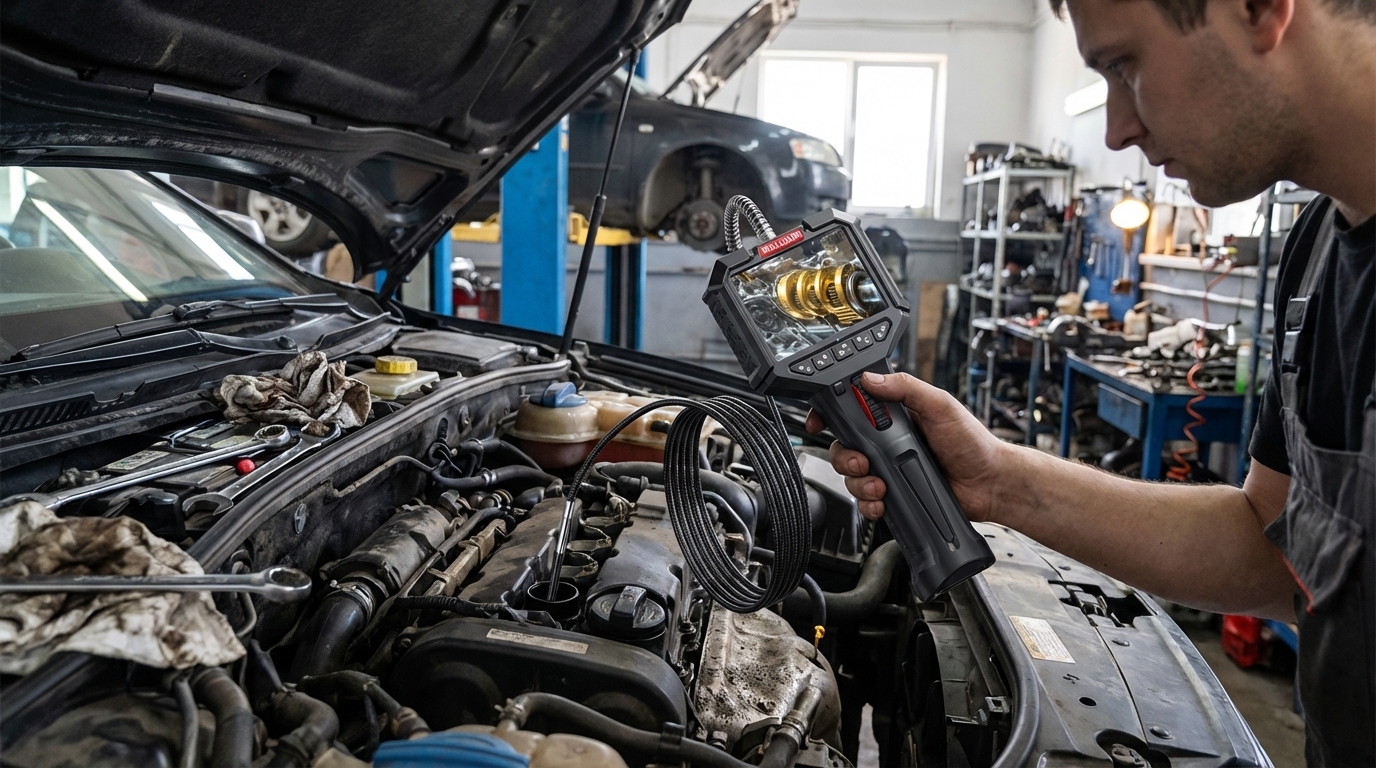 Stop Guessing, Start Seeing: Revolutionize Your Repairs with the Automotive Articulating Borescope