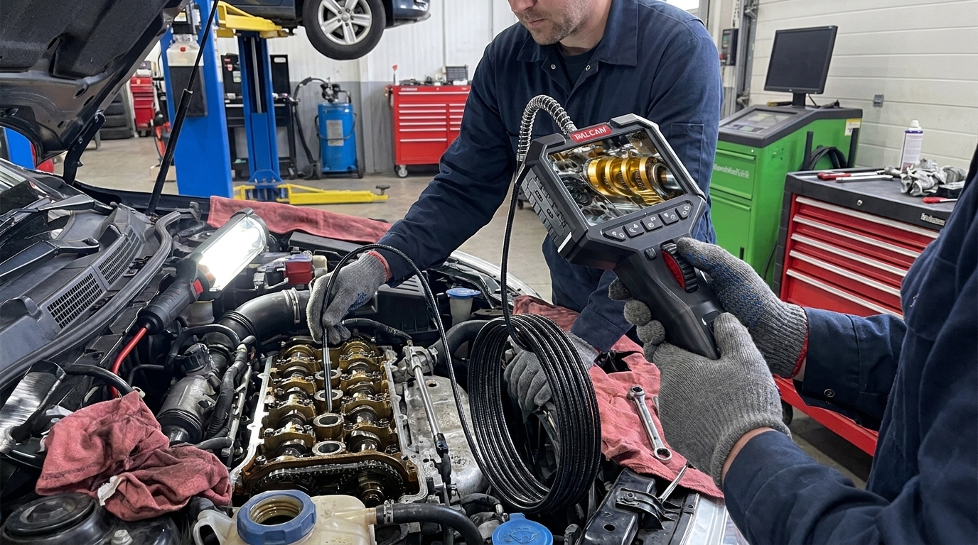 See the Unseen: Revolutionize Diagnostics with the Automotive Articulating Borescope