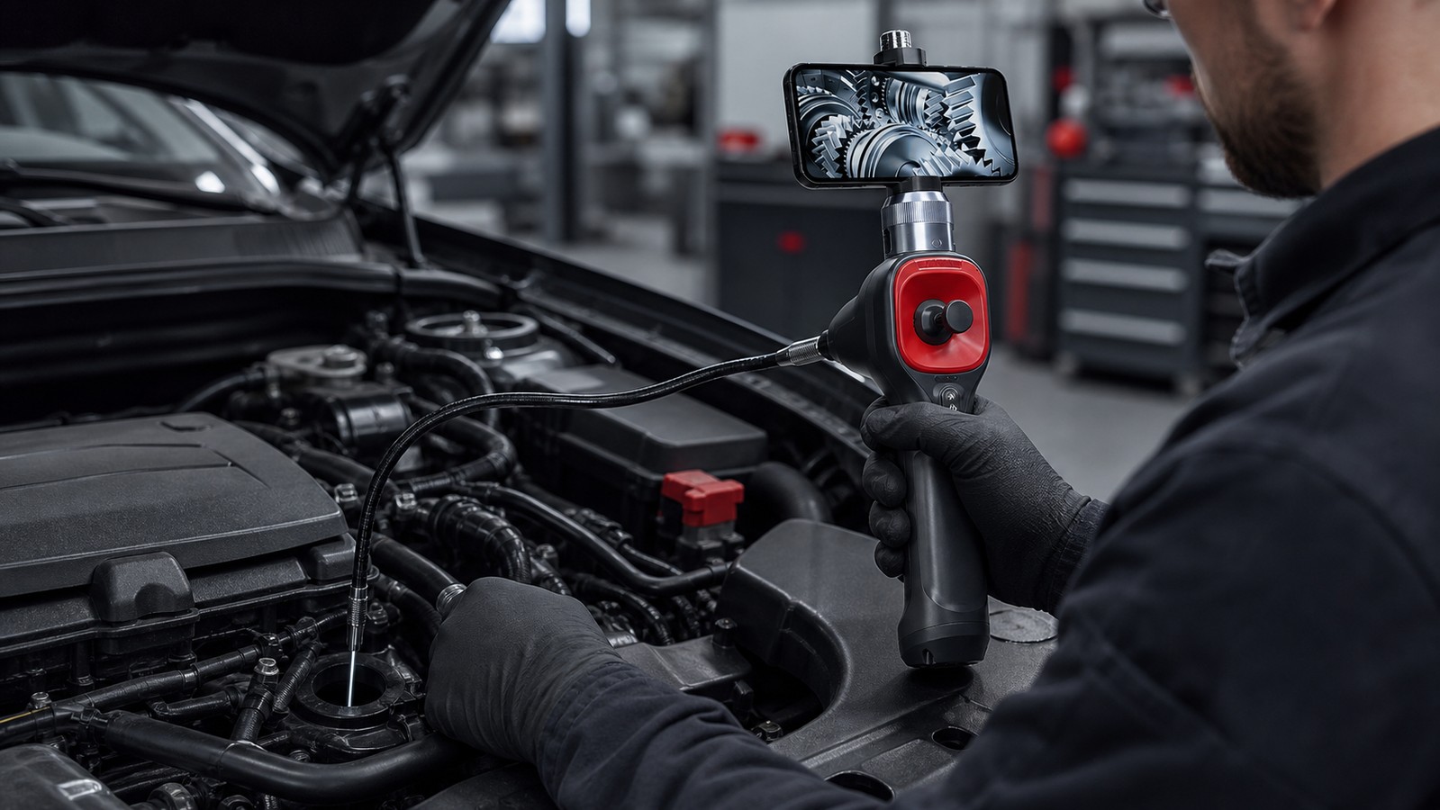 Four-Way Articulating Borescope for Controlled Inspection