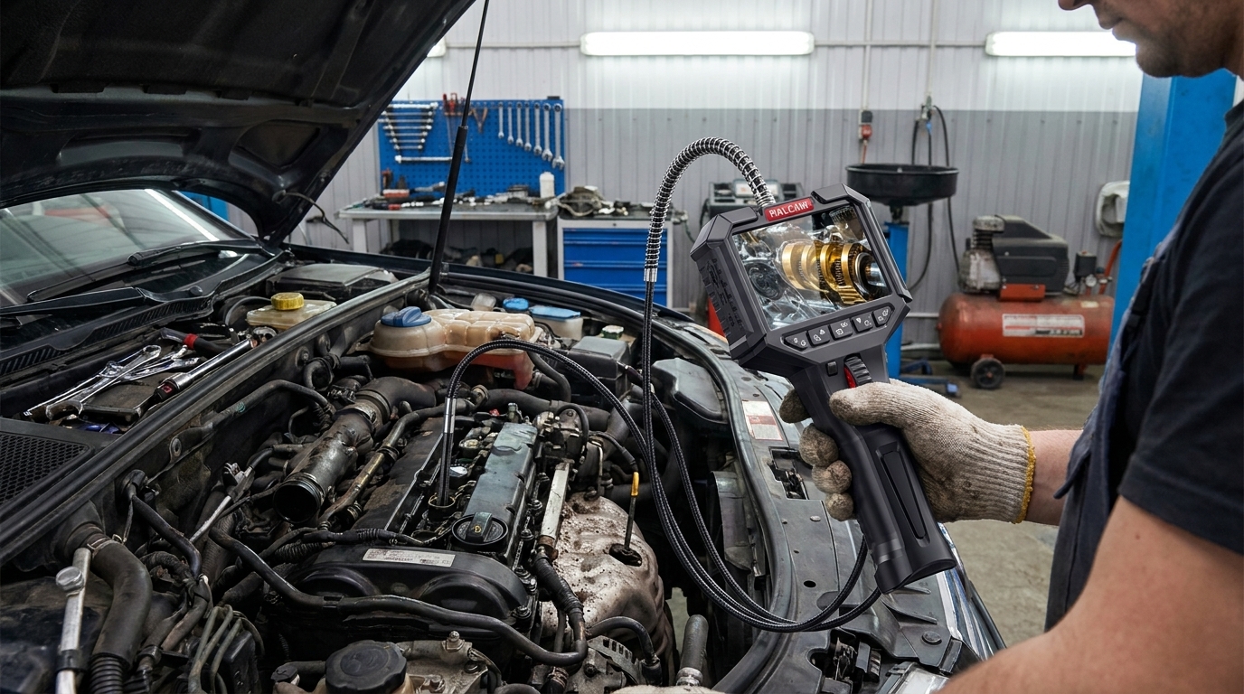Master Precision Diagnostics with the Advanced Automotive Articulating Borescope