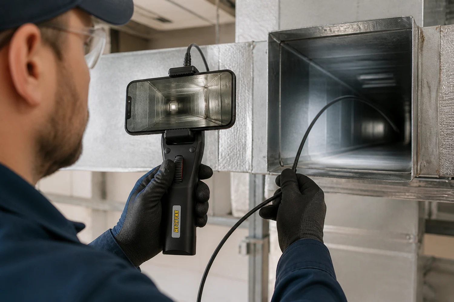 Selecting a two-way endoscope for controlled inspections