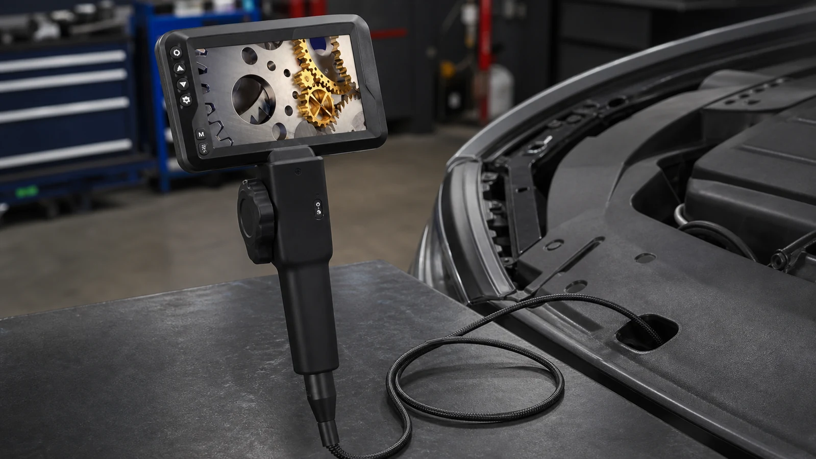 Selecting an automotive borescope for controlled inspections